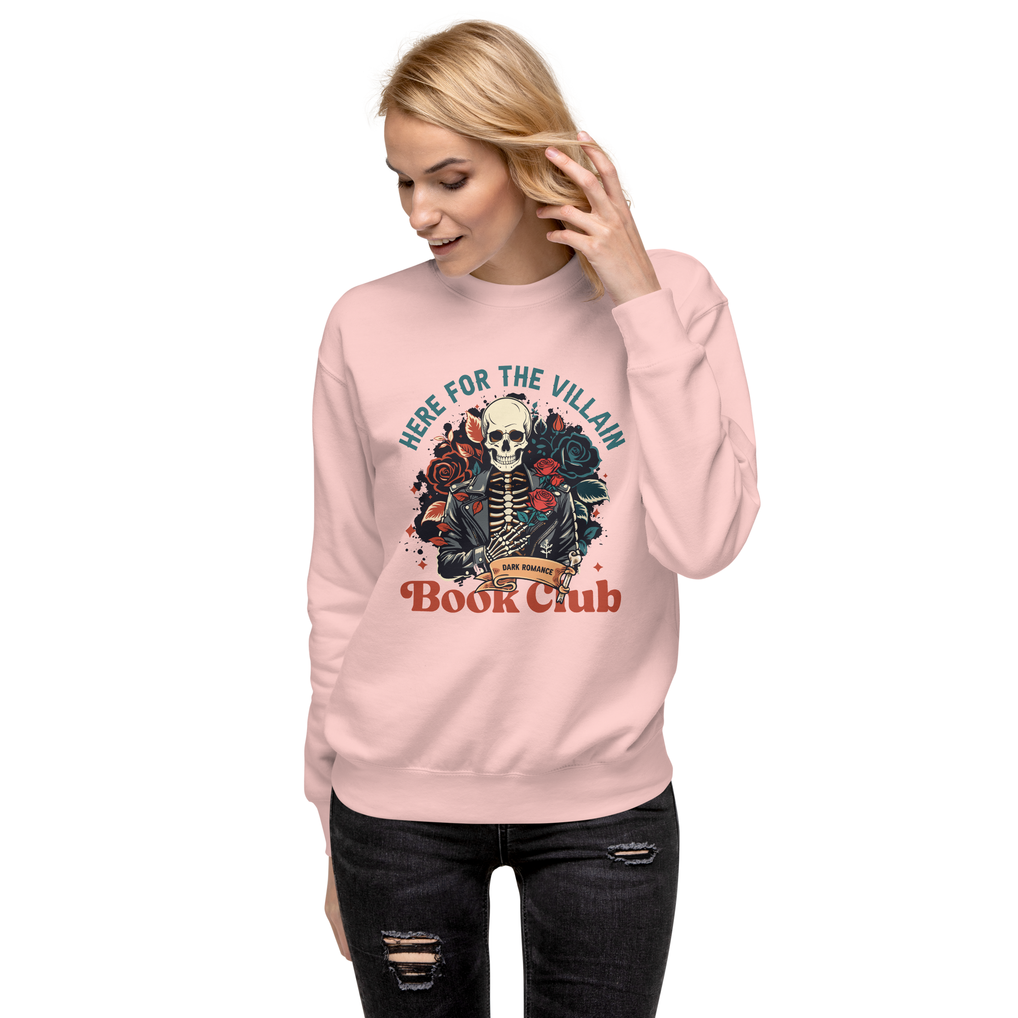 Here for the Villain, Unisex Premium Sweatshirt